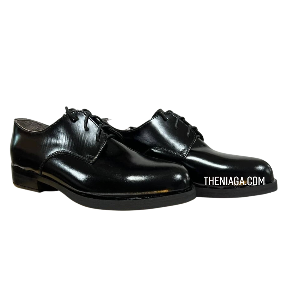 Kasut Kawad Perempuan (Drill Boot) - Kulit, Siap Ladam & Tumit 1.5"