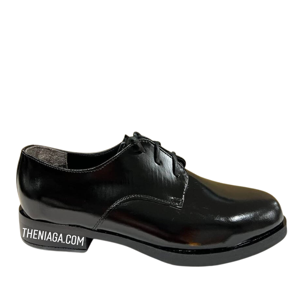 Kasut Kawad Perempuan (Drill Boot) - Kulit, Siap Ladam & Tumit 1.5"