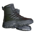 Kasut Operasi SWAT Leather (Zip Tepi) - Combat Ready & Ringan