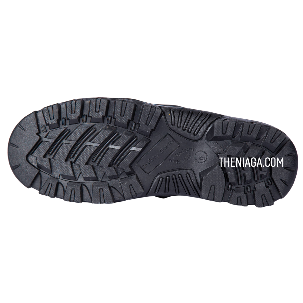 Kasut Ride 4444N "6 Leather | Casual Men Shoes Black Boots