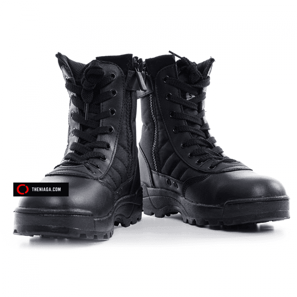 Kasut SWAT (Zip Tepi) | Suede & Oxford (Anti-Gelincir)